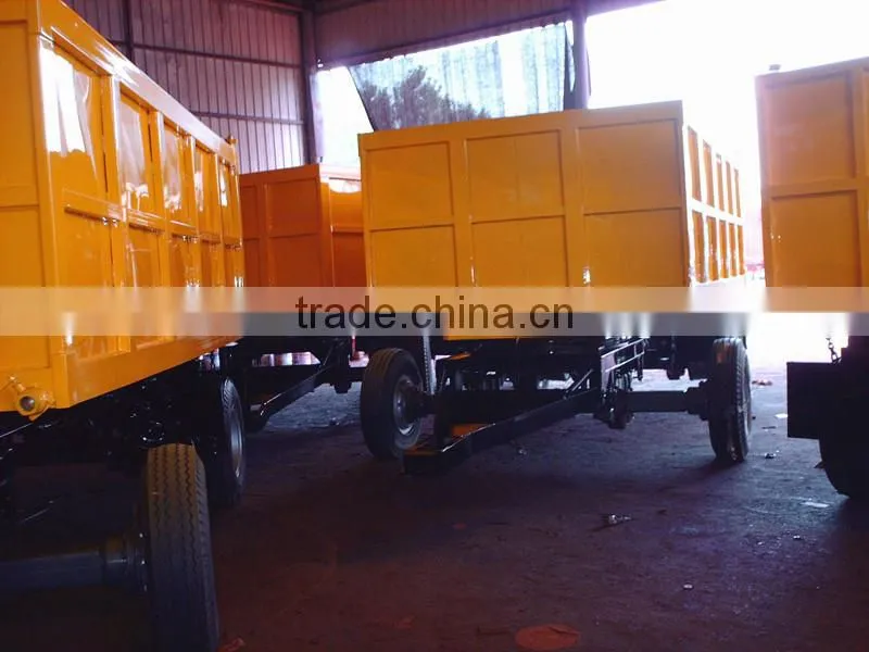 Factory supplier 2 axles mini tractor trailer sales