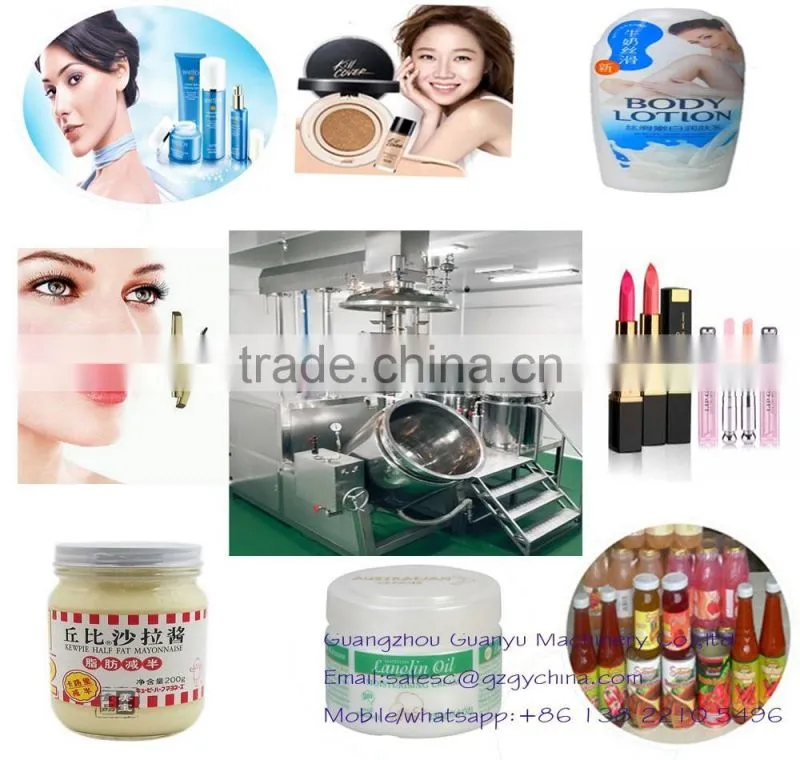 2017 best price vacuum cosmetics making machine for heating,mixing,emulsifying and homogenizing