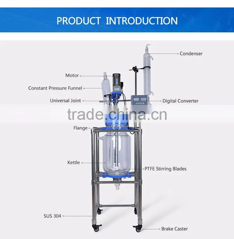 Semi-antomatic Vacuum Jacketed Reactor System