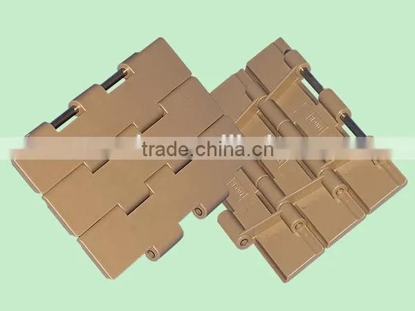 Double Hinge Plastic Flat Top Chains for Packaging Machinery