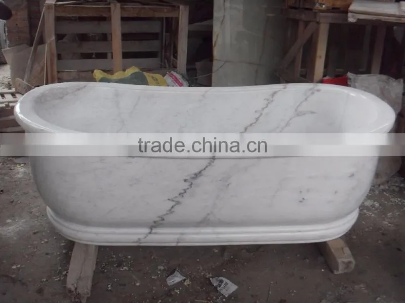 marble shower sink/white stone shower sink