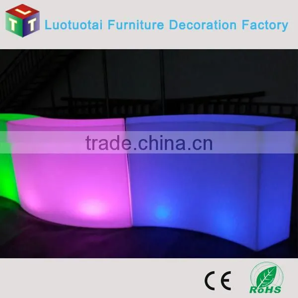 rechargeable battery operated illumianted led bar counter