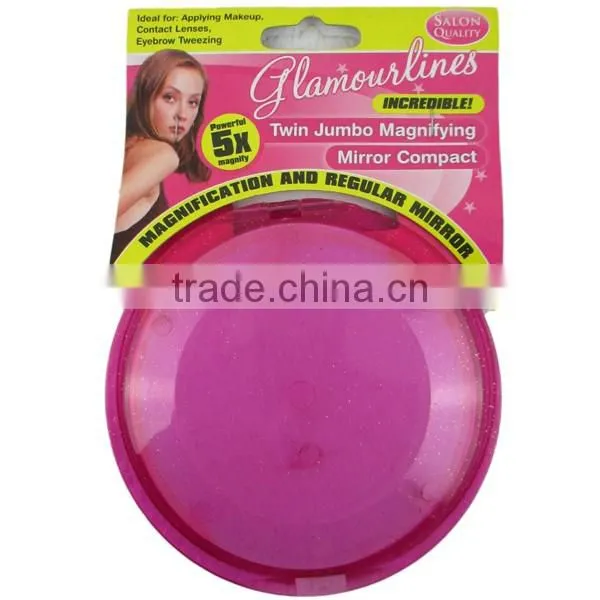 Wonderful two sides magnifying glass and regular mirror for girls