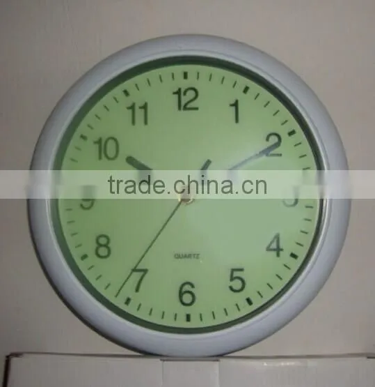 Round luminous wall clock/round alarm clock/luminous clock