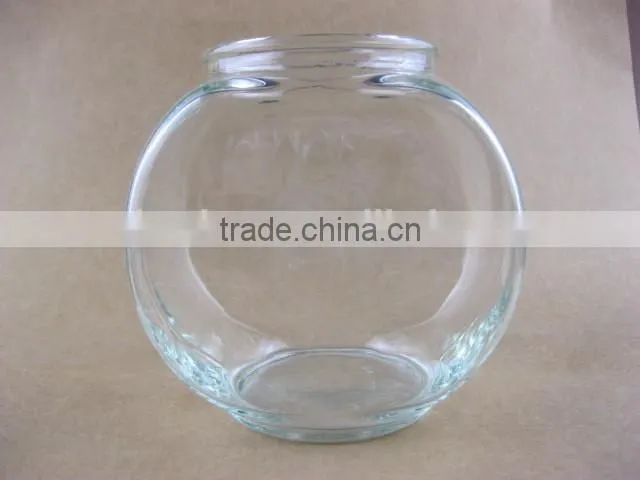 ball-shape glass vase , Mini Clear Glass fish bowl