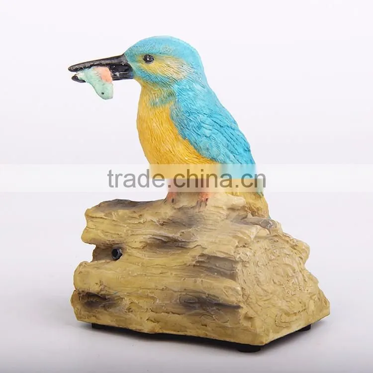 Custom folk craft home decor polystone bird figurine