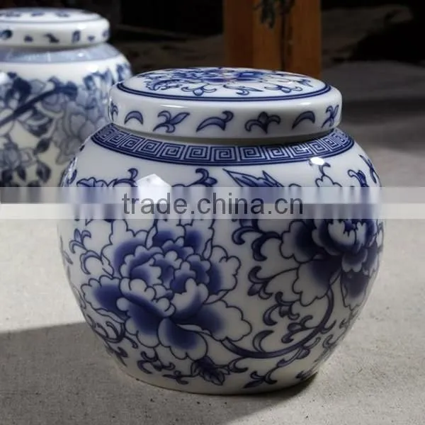 Chinese Ceramic Material funeral urn for creamation