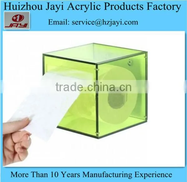 Custom acrylic toilet tissue holder/box/stand