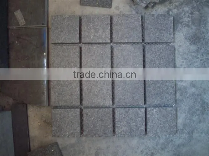 Black Granite Mesh Paving Cheap Black Paver Granite Paving Stone