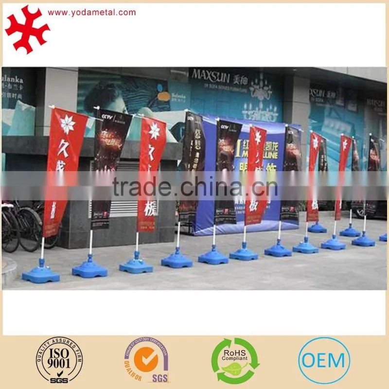 Retractable exhibition aluminium roll up banner stand with double side