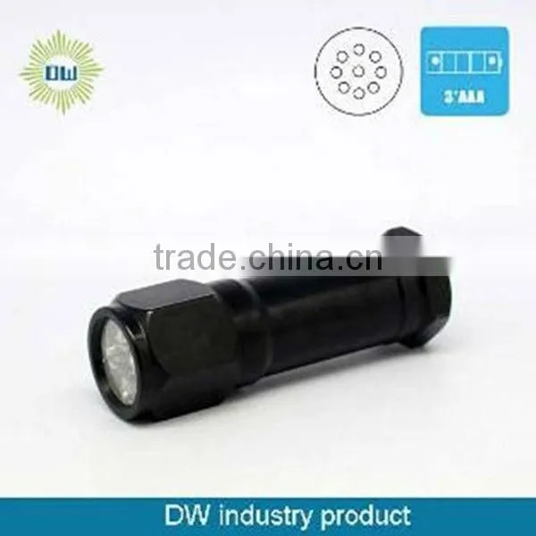 mini aluminum 9 LED mini torch flashlight