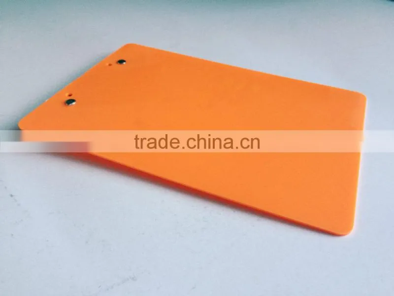 A5 colorful rectangle office clipboard with metal clamp