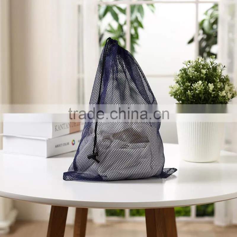 Promotion custom made polyester waterproof drawstring bag