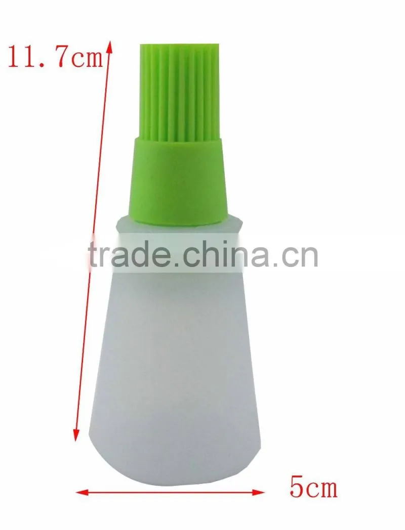Easy Clean Silicone Oil Brush/Silicone Basting Brush wih container