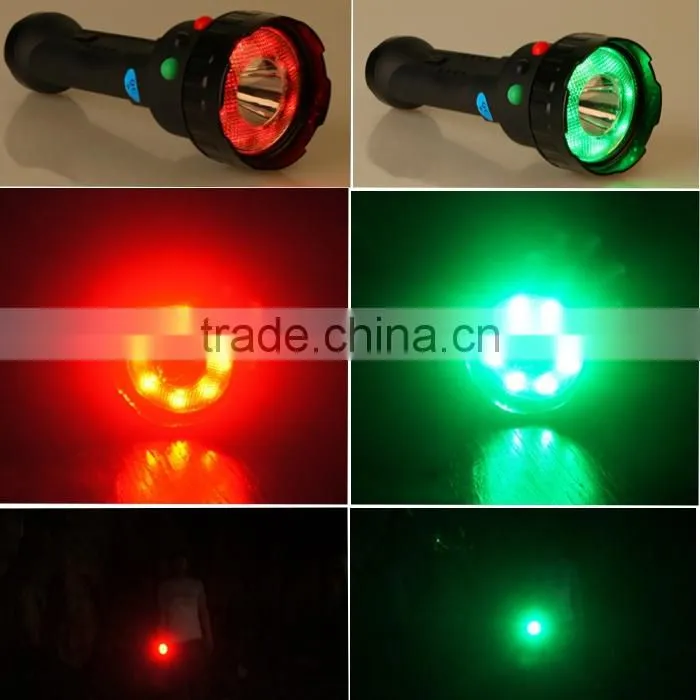 portable tri-colour Multifunction mini signal light / flash light (metal shell or anticollsion shell) for railway