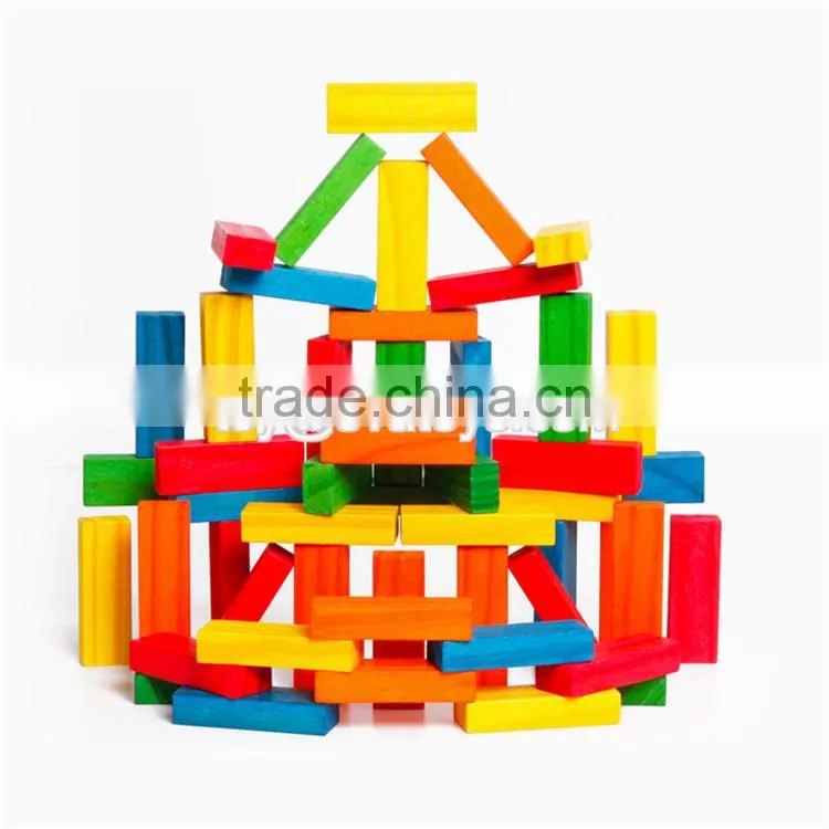 Wholesale cheap 150 pcs educational wooden nesting blocks for baby W13D153