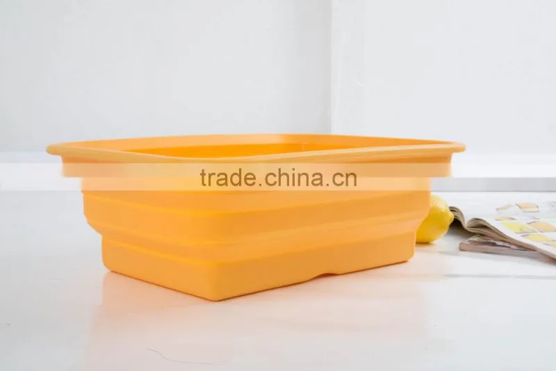 Folded Washing Vegetables Basket Wash Fruit Pots Novelty Dinnerware Bowls