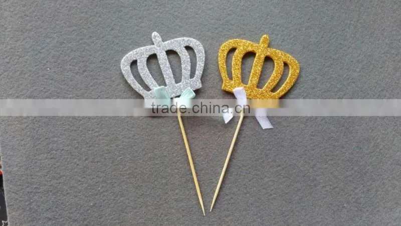 bamboo Crown decoration food pick