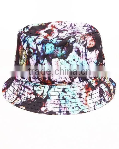 Girl cotton custom floral colorful bucket hat