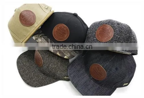 2017 fashion design high quality custom brown leather patch