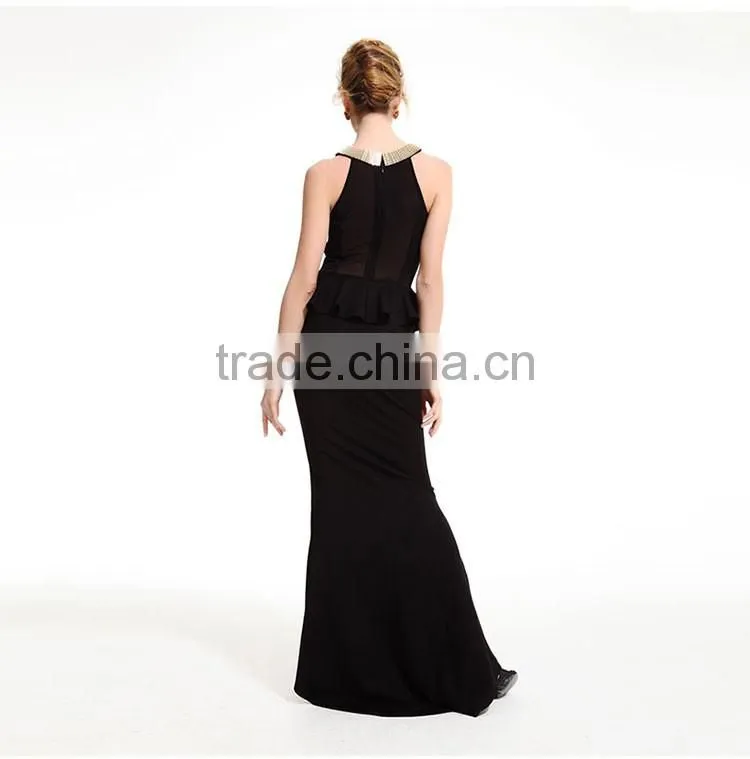 guangzhou china suppliers great design high quality elegant sleeveless evening dress 2017