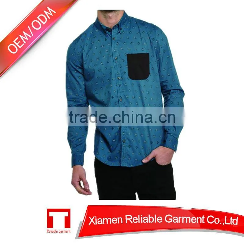 Wholesale men's shirt /latest shirt designs for men cheap online clothes shopping