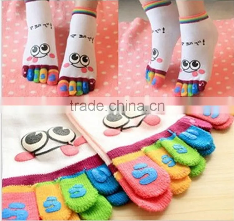 Half Toe Ankle Grip Dance Lovely Five toes Japanese Style Socks 5 Toes Socks Women