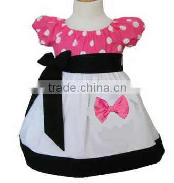nova kids clothing wholesale kids clothes girls zig zag chevron baby dresses with floral Girls Cute chevron Princess dress