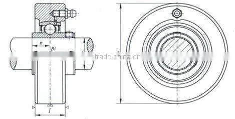 High quality insert ball bearing / pillow block bearing SA203