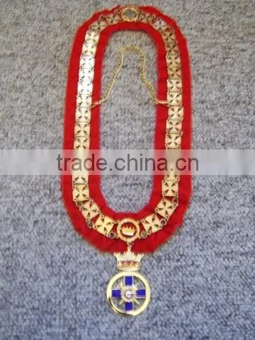 masonic regalia shrine chain collar two symbols