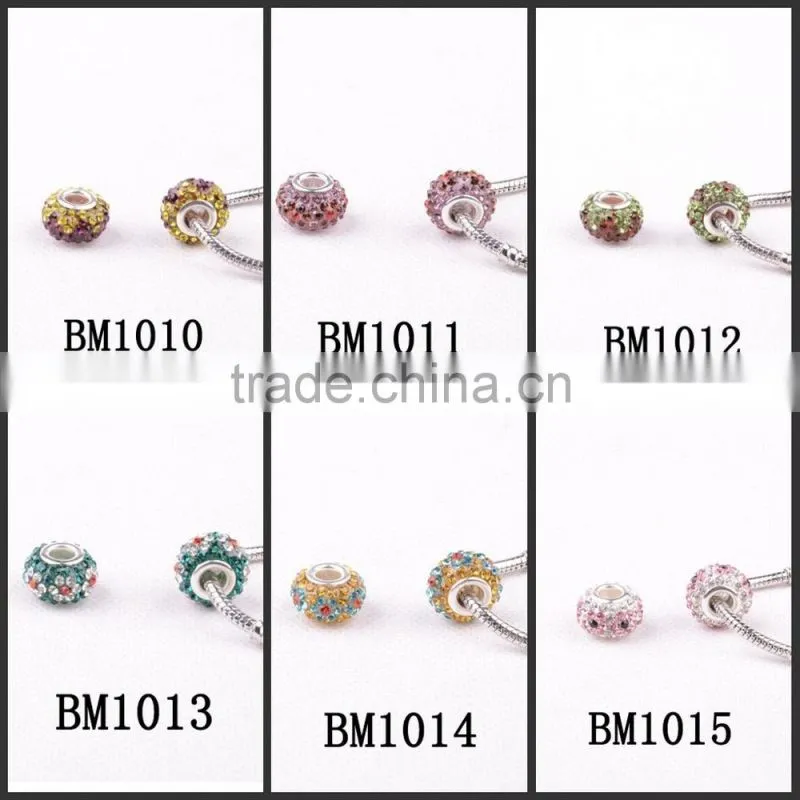 Handmade Wholesale Charms Beads for Bracelets,Crystal DIY Glass Beads