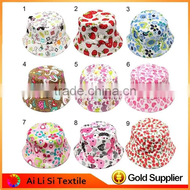 Flower Custom Printed Bucket Hats Custom Plain Bucket Hat Wholesale Digital Printing Custom Sublimation Bucket Hat