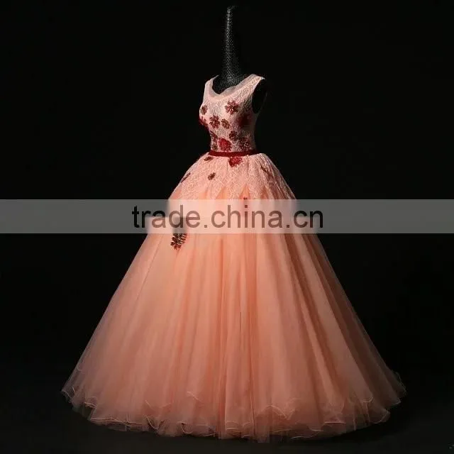 2018 new Quinceanera gowns Custom Made Elegant ball gown tull style party gowns Quinceanera dress ED538
