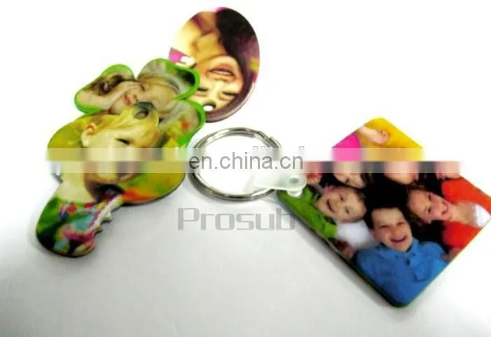 DIY sublimation heat transfer French fiber key ring