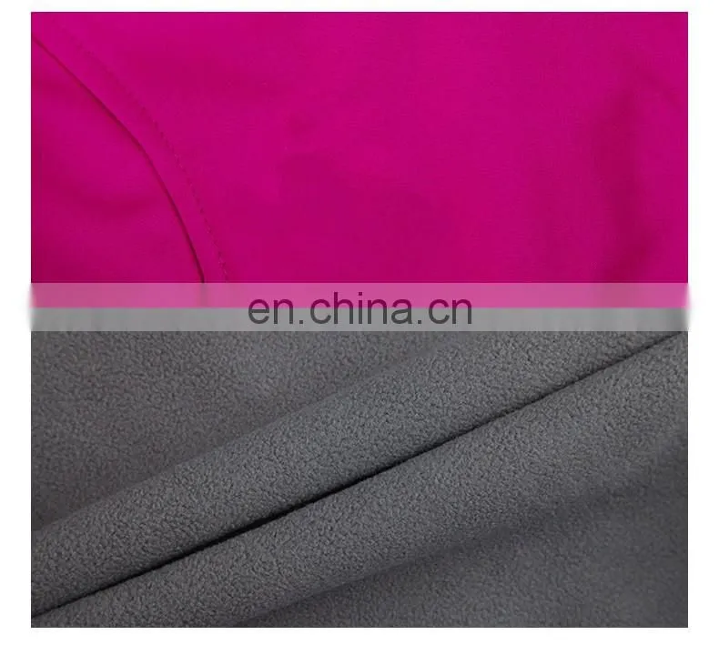 Outdoor womens hooded winter softshell jacket