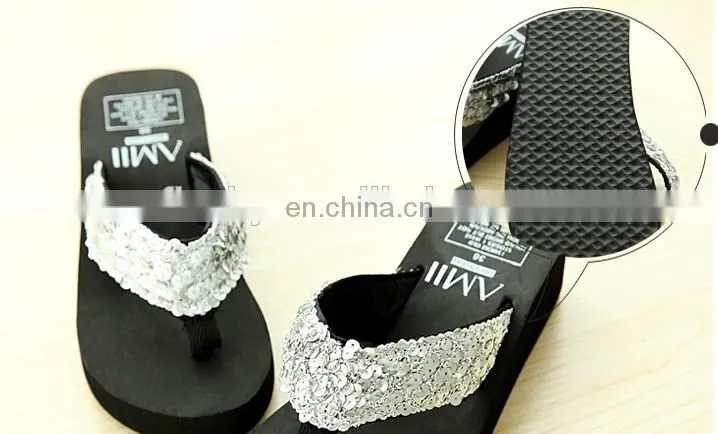 Wholesale high heel flip-flops slipper platform flip flops women beach sandals 2017