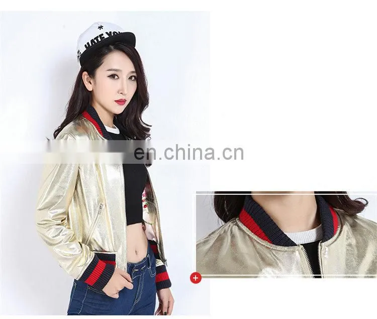 Women Autumn 2016 New Motorcycle Leather Coats Short Korean Version of Slim Real Leather Coat Female