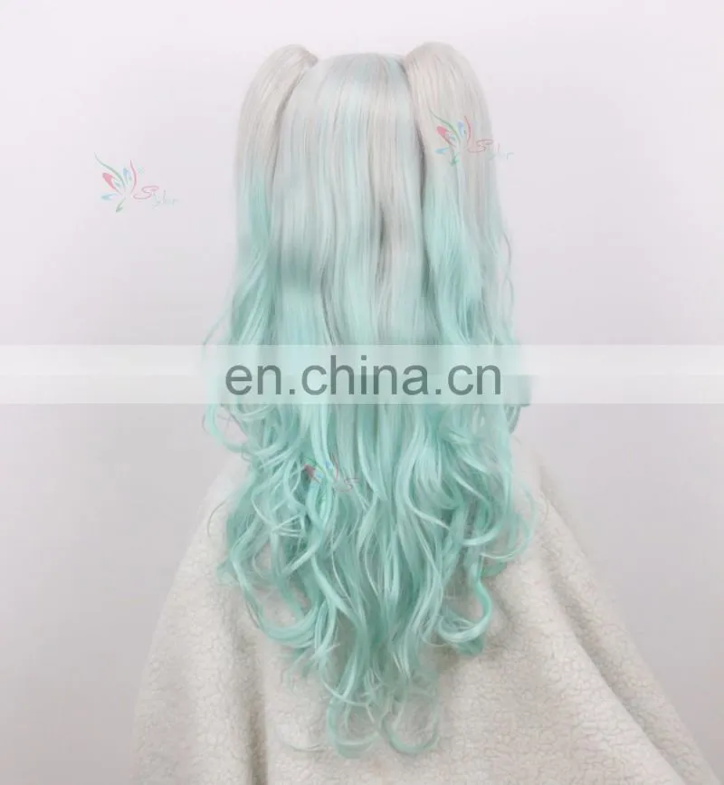 hot selling japanese lolita ponytail cosplay wigs hatsune miku wig