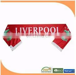 made in China football scarf scarf printing knitted scarf