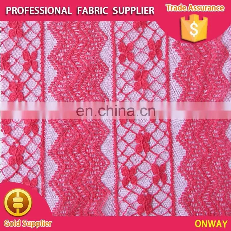 new design burnt-out polyester/cotton solid lace for all ladies' garment