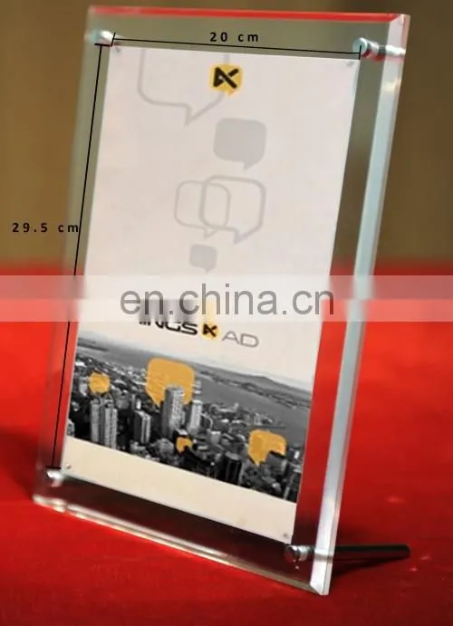 Cheap a4 certificate Acrylic frame/certificate holder/certificate display frame