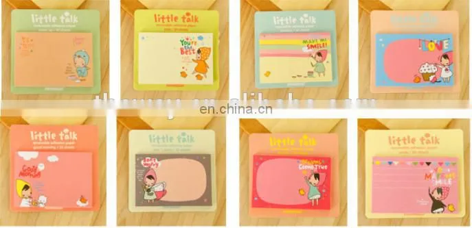 Kawaii Cute Cartoon Sticky Note for Kids