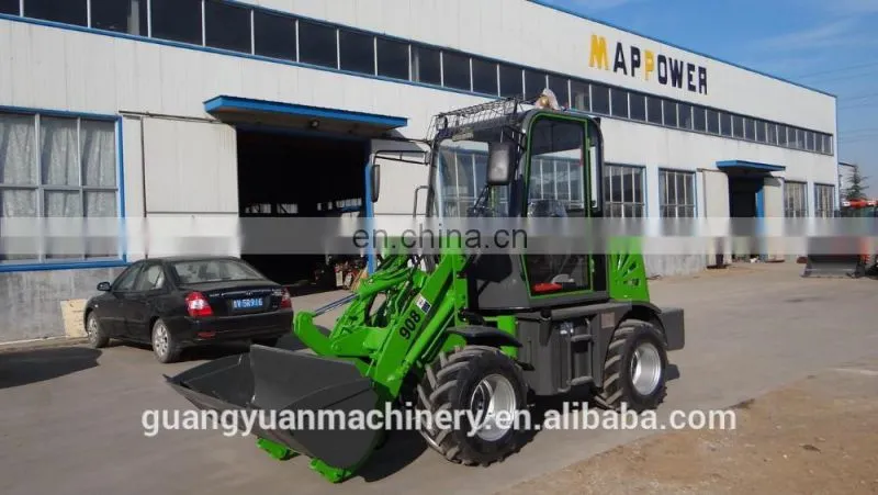 NEW design 0.8ton Wheel Loader ZL08/joystick/quick hitch front Wheel Loader