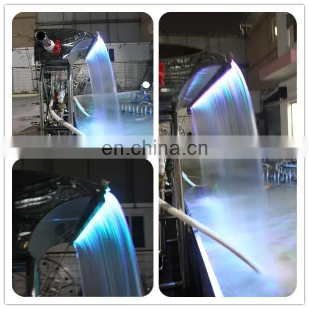 Digital water curtain,swimming pool waterfall in massage