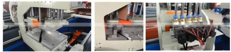 UPVC door window making machine for welding four headed