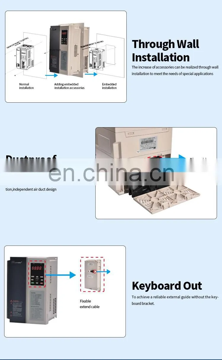 GT210 high-performance universal ac motor frequency inverter for textile machines