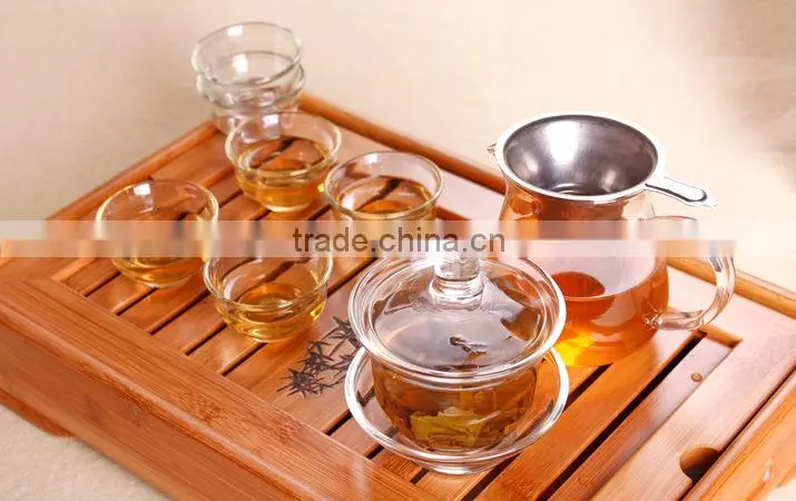 Glass Teaset,Gaiwan+Pitcher+Cups+Filter