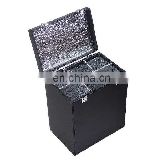 Senior business white wine suitcase,6 aluminum wine bottles trolley case/wine bottle display case