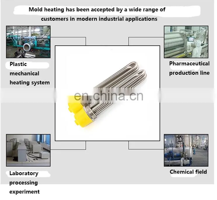 304 stainless steel heating pipe Hex thread aluminum heating pipe for water pipe heating cable