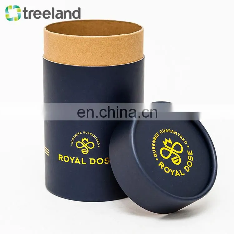 Premium Paper Tube Packaging Custom Honey Box Cardboard Tube for Honey Glass Bottle